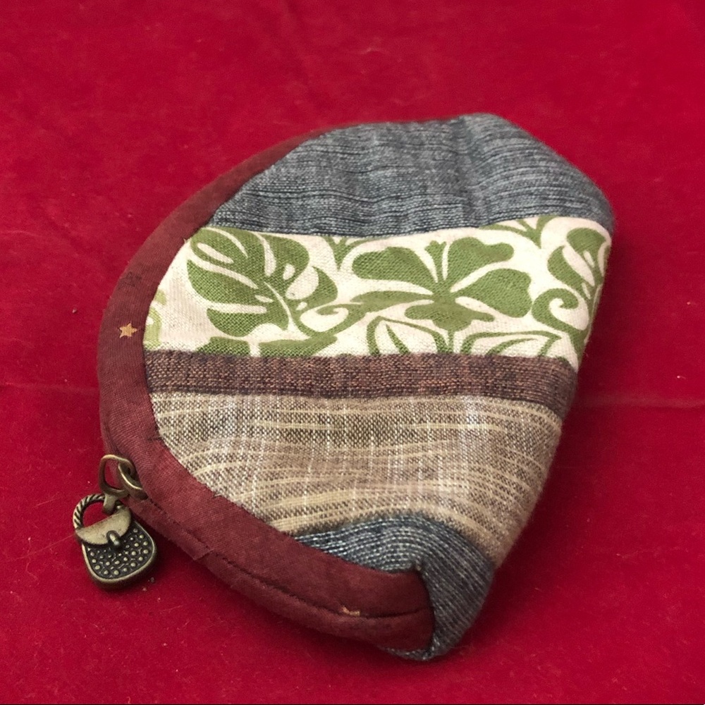 Fabric Patchwork Zip Closed Mini Wallet - image 5